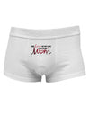 Love Of My Life - Mom Mens Cotton Trunk Underwear-Men's Trunk Underwear-NDS Wear-White-Small-Davson Sales