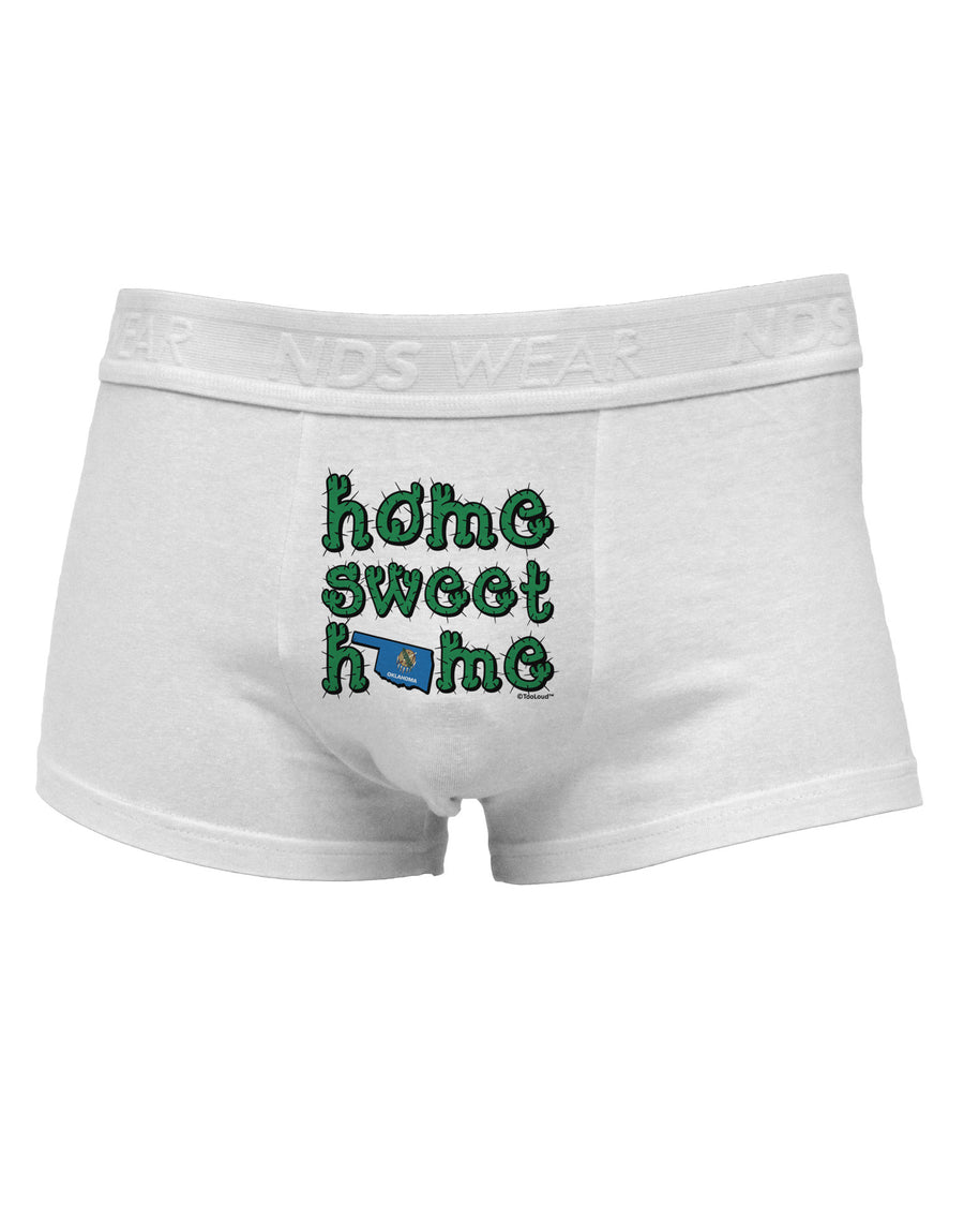 Home Sweet Home - Oklahoma - Cactus and State Flag Mens Cotton Trunk Underwear by TooLoud-Men's Trunk Underwear-TooLoud-White-Small-Davson Sales