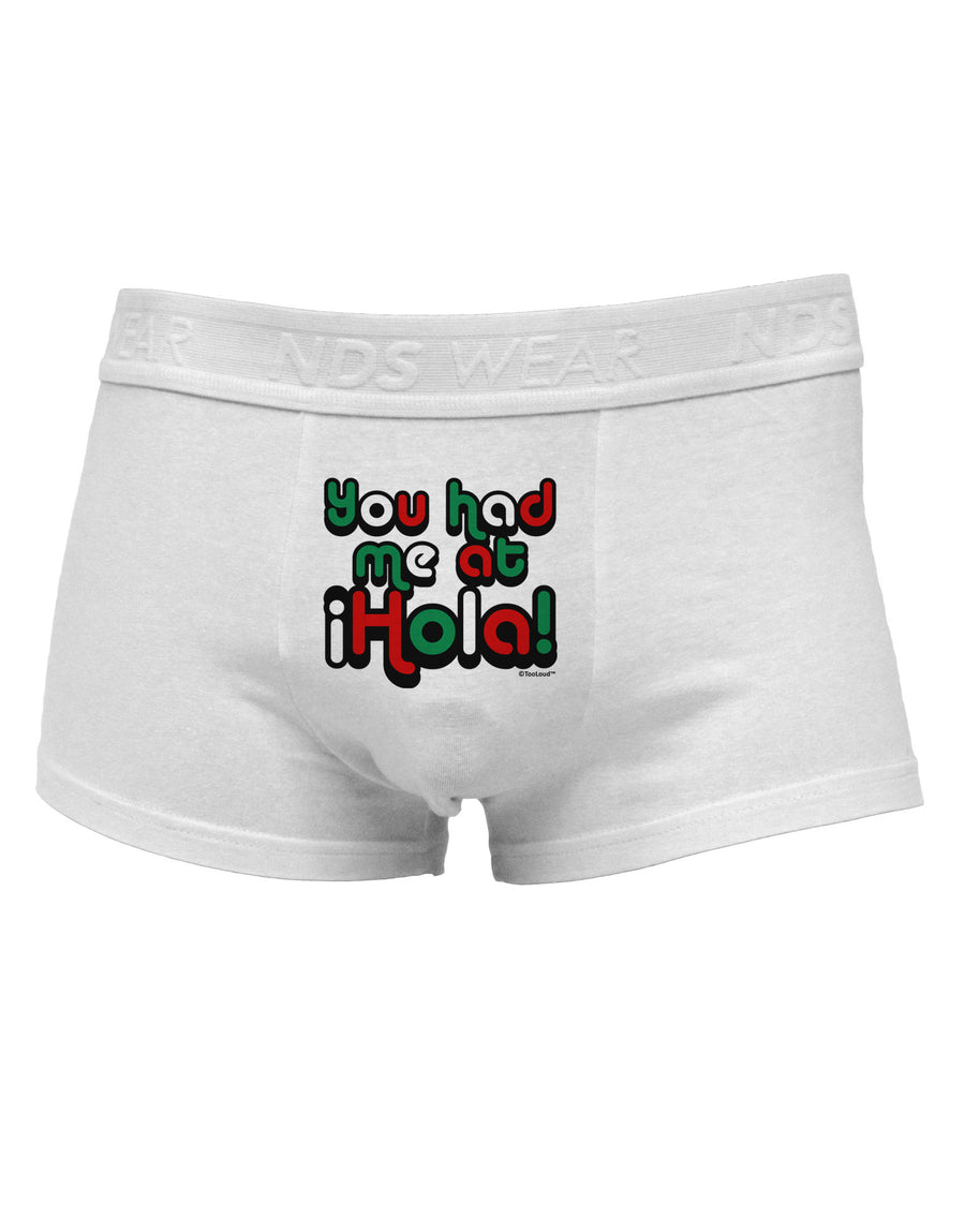 You Had Me at Hola - Mexican Flag Colors Mens Cotton Trunk Underwear by TooLoud-Men's Trunk Underwear-NDS Wear-White-Small-Davson Sales