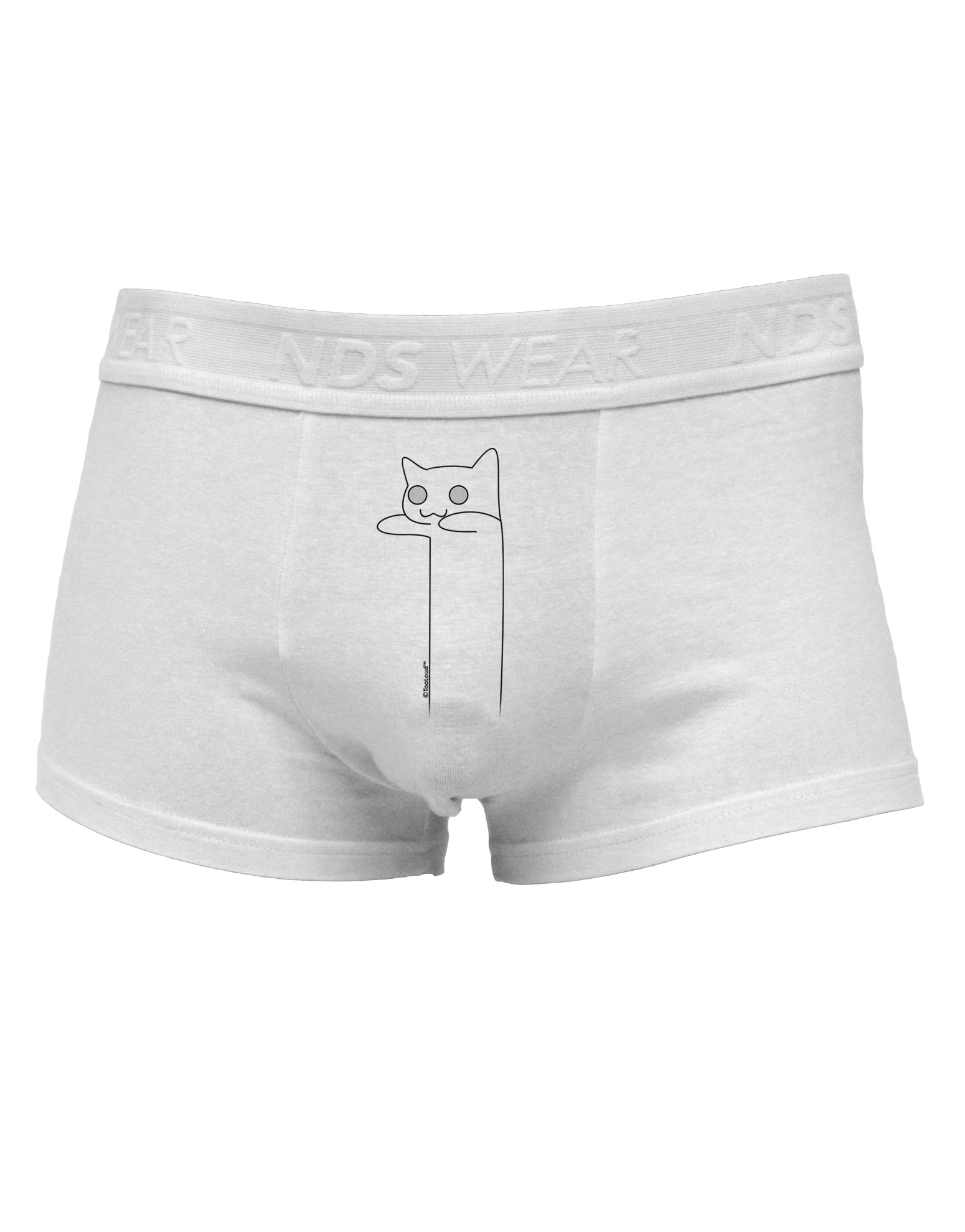 Longcat - Internet HumorMens Cotton Trunk Underwear by TooLoud-Men's Trunk Underwear-NDS Wear-White-Small-Davson Sales