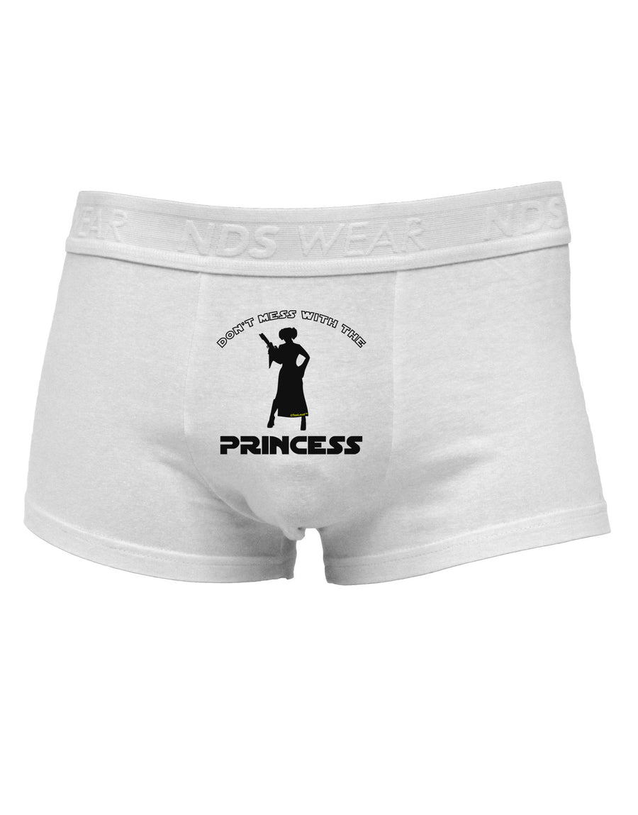 Don't Mess With The Princess Mens Cotton Trunk Underwear-Men's Trunk Underwear-NDS Wear-White-Small-Davson Sales