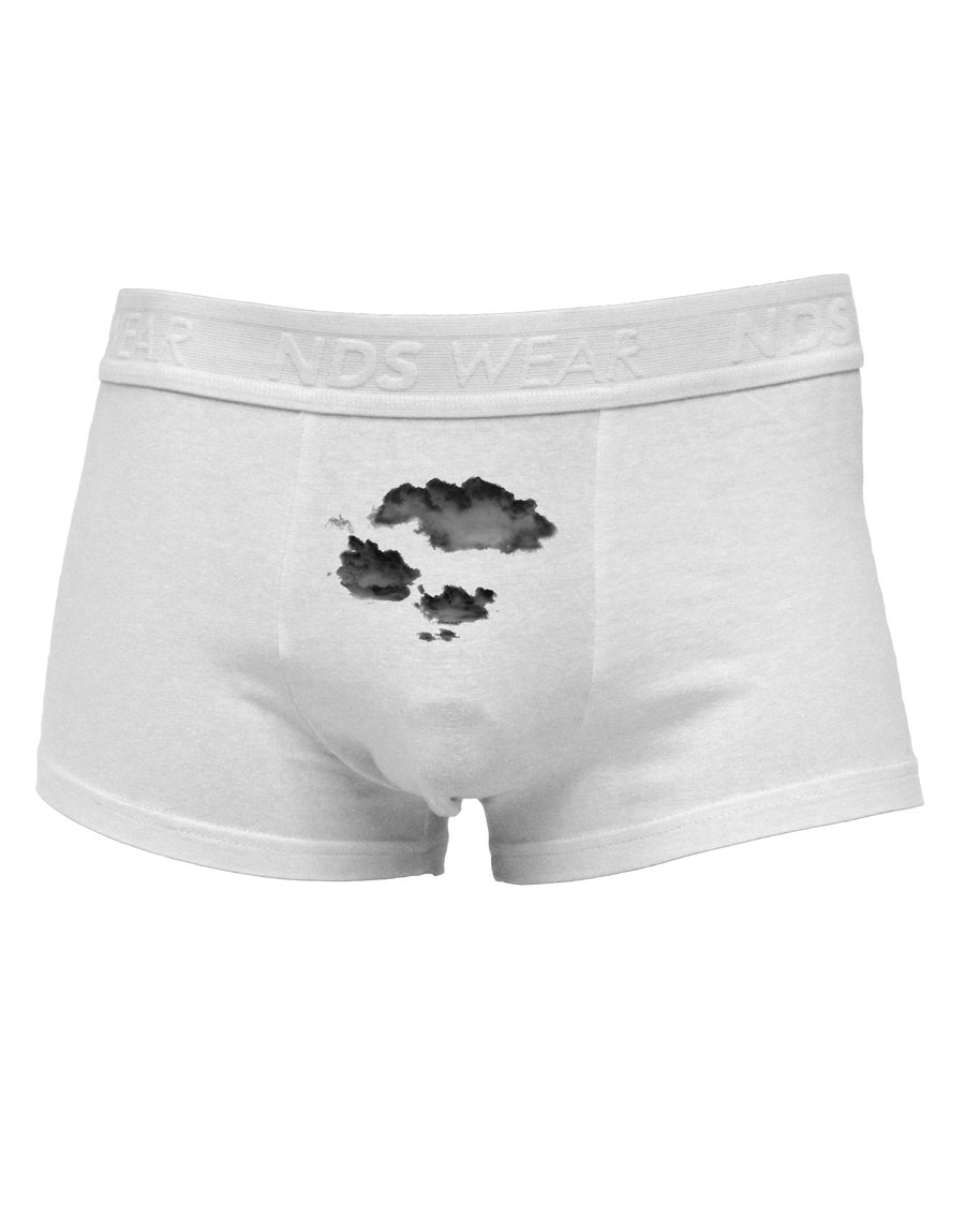 Inverted Puffy Clouds Mens Cotton Trunk Underwear-Men's Trunk Underwear-NDS Wear-White-Small-Davson Sales