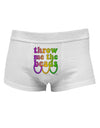 Throw Me The Beads - Mardi GrasMens Cotton Trunk Underwear by TooLoud-Men's Trunk Underwear-TooLoud-White-Small-Davson Sales