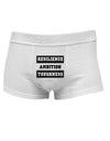 RESILIENCE AMBITION TOUGHNESS Mens Cotton Trunk Underwear-Men's Trunk Underwear-NDS Wear-White-Small-Davson Sales
