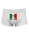 Mexican Flag - Mexico Text Mens Cotton Trunk Underwear by TooLoud-Men's Trunk Underwear-NDS Wear-White-Small-Davson Sales