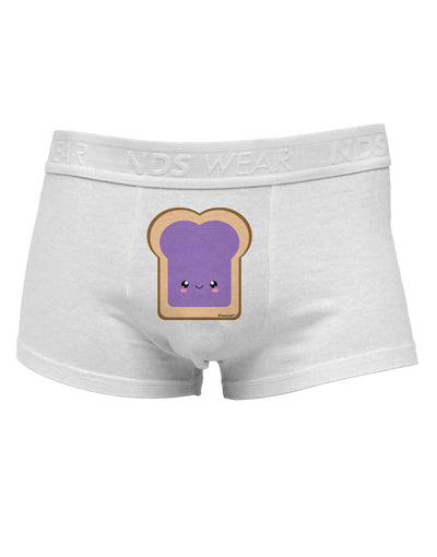 Cute Matching Design - PB and J - JellyMens Cotton Trunk Underwear by TooLoud-Men's Trunk Underwear-NDS Wear-White-Small-Davson Sales