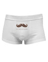 Ceci n'est pas une moustacheMens Cotton Trunk Underwear-Men's Trunk Underwear-NDS Wear-White-Small-Davson Sales