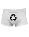 Recycle Black and White Mens Cotton Trunk Underwear by TooLoud-Men's Trunk Underwear-NDS Wear-White-Small-Davson Sales