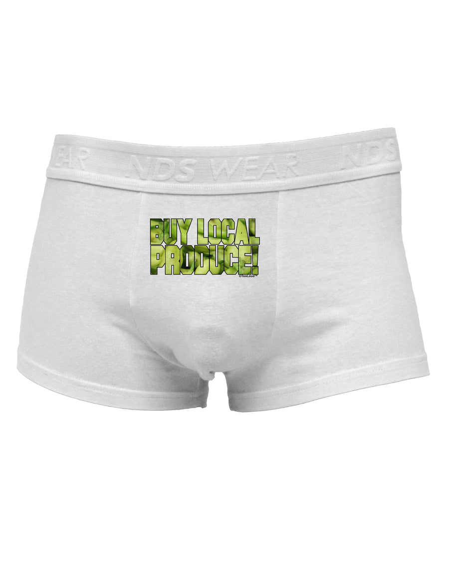 Buy Local - Jalapenos Text Mens Cotton Trunk Underwear-Men's Trunk Underwear-NDS Wear-White-Small-Davson Sales