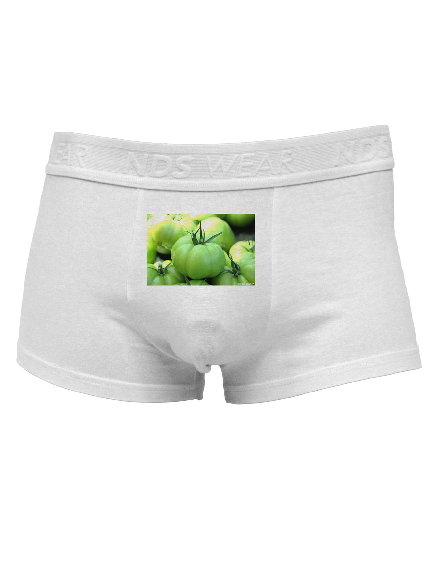 Buy Local - Green Tomatoes Mens Cotton Trunk Underwear-Men's Trunk Underwear-NDS Wear-White-Small-Davson Sales