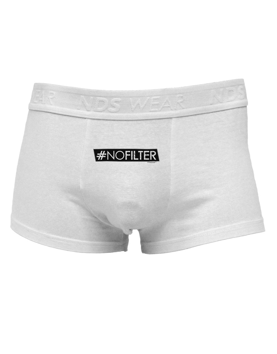 Hashtag No Filter Mens Cotton Trunk Underwear-Men's Trunk Underwear-NDS Wear-White-Small-Davson Sales