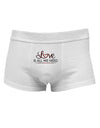 Love Is All We Need Mens Cotton Trunk Underwear-Men's Trunk Underwear-NDS Wear-White-Small-Davson Sales