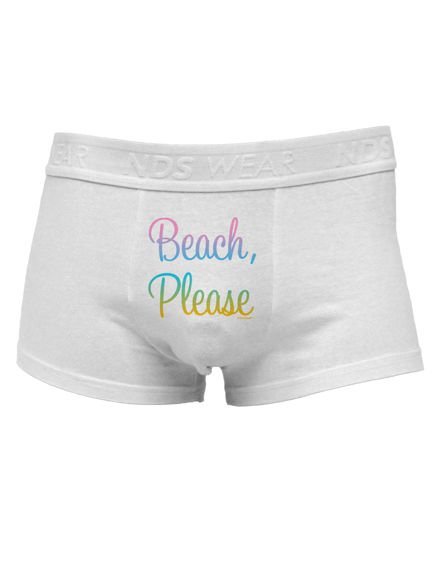 Beach Please - Summer Colors Mens Cotton Trunk Underwear-Men's Trunk Underwear-NDS Wear-White-Small-Davson Sales