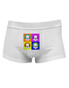 Clown Face Pop Art Mens Cotton Trunk Underwear-Men's Trunk Underwear-NDS Wear-White-Small-Davson Sales