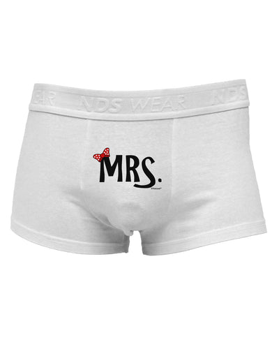 Matching Mr and Mrs Design - Mrs BowMens Cotton Trunk Underwear by TooLoud-Men's Trunk Underwear-TooLoud-White-Small-Davson Sales
