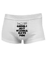 Ghouls Just Wanna Have Fun Mens Cotton Trunk Underwear-Men's Trunk Underwear-NDS Wear-White-Small-Davson Sales