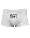 Book Nerd Mens Cotton Trunk Underwear-Men's Trunk Underwear-NDS Wear-White-X-Large-Davson Sales