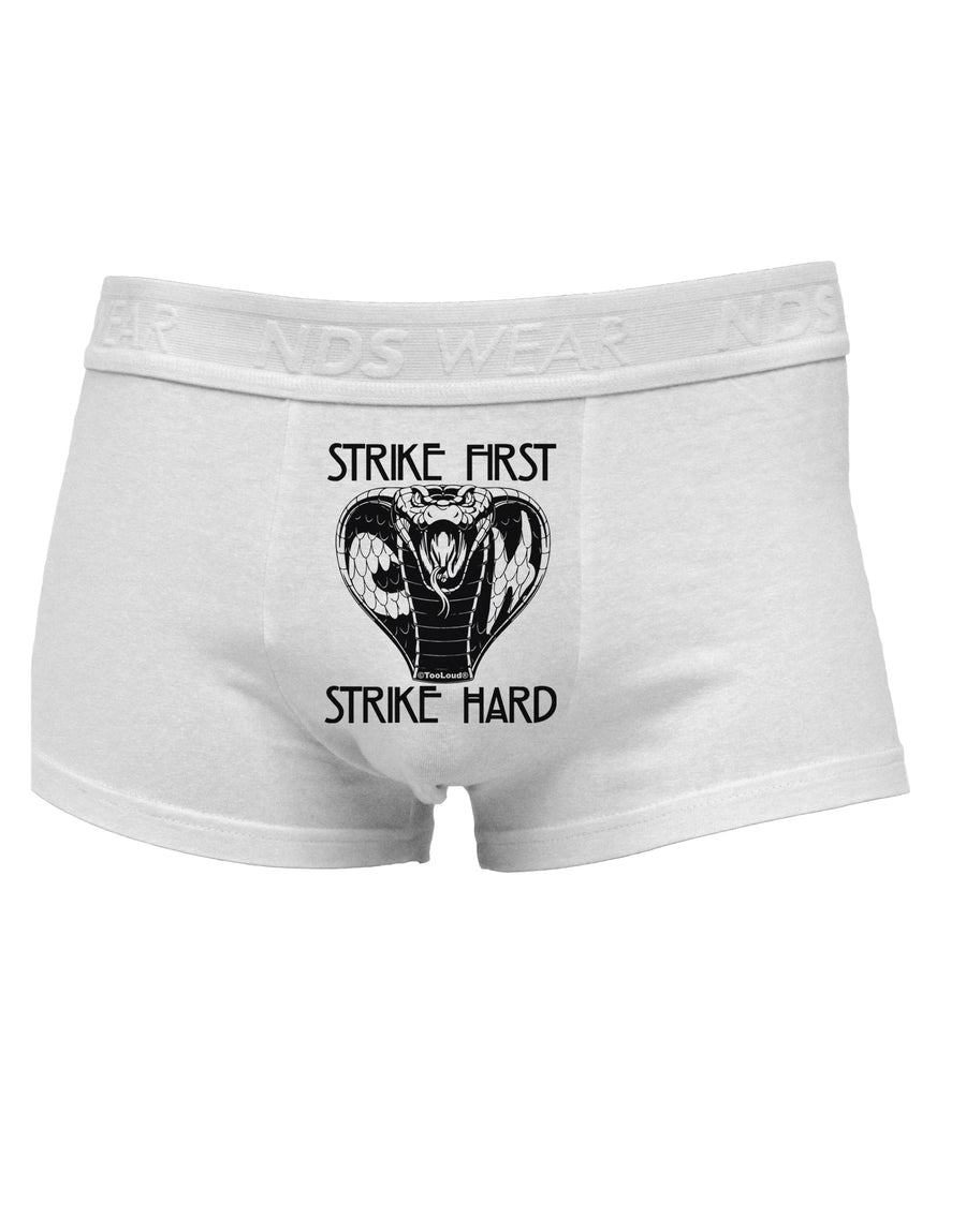 Strike First Strike Hard Cobra Mens Cotton Trunk Underwear-Men's Trunk Underwear-NDS Wear-White-Small-Davson Sales