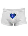 Water Droplet Heart BlueMens Cotton Trunk Underwear by TooLoud-Men's Trunk Underwear-NDS Wear-White-Small-Davson Sales