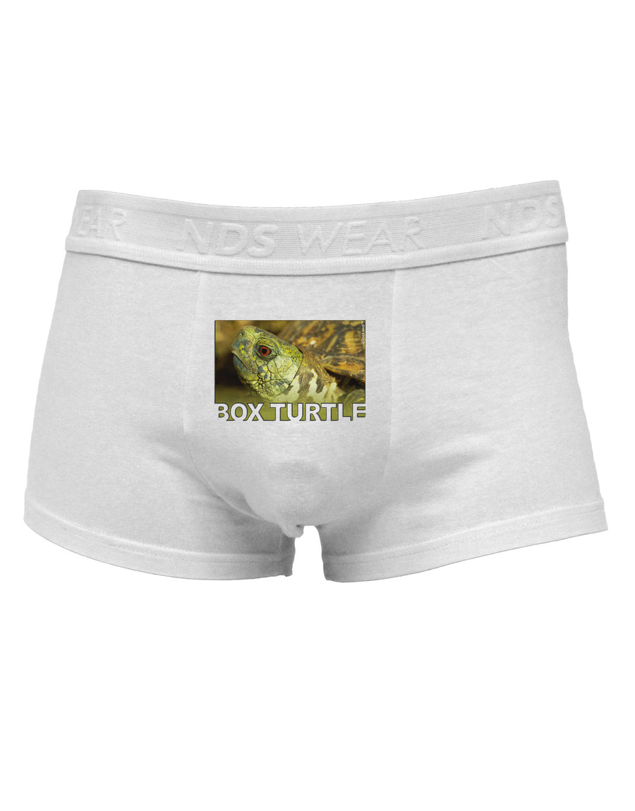 Menacing Turtle with Text Mens Cotton Trunk Underwear-Men's Trunk Underwear-NDS Wear-White-Small-Davson Sales