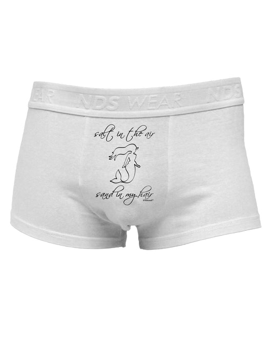 Salt in the Air Sand in My Hair - Mermaid Mens Cotton Trunk Underwear-Men's Trunk Underwear-NDS Wear-White-Small-Davson Sales