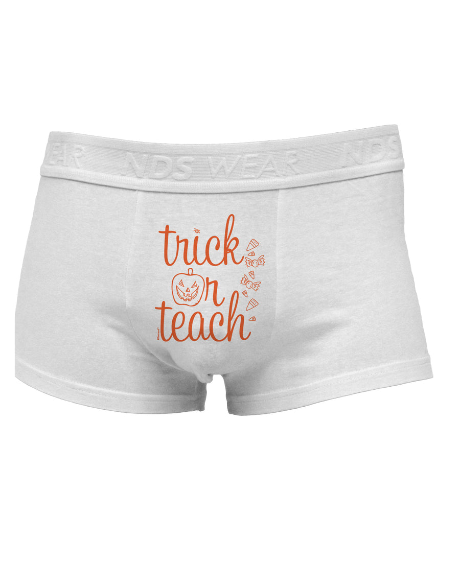 Trick or Teach Mens Cotton Trunk Underwear-Men's Trunk Underwear-NDS Wear-White-Small-Davson Sales