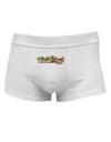 Fruity Text Mens Cotton Trunk Underwear-Men's Trunk Underwear-NDS Wear-White-Small-Davson Sales