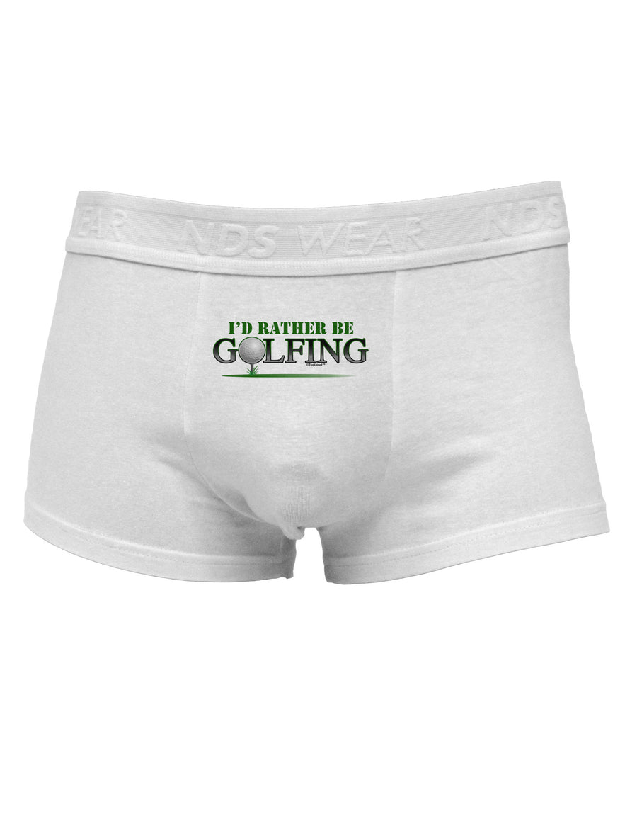 I'd Rather Be Golfing Mens Cotton Trunk Underwear-Men's Trunk Underwear-NDS Wear-White-Small-Davson Sales