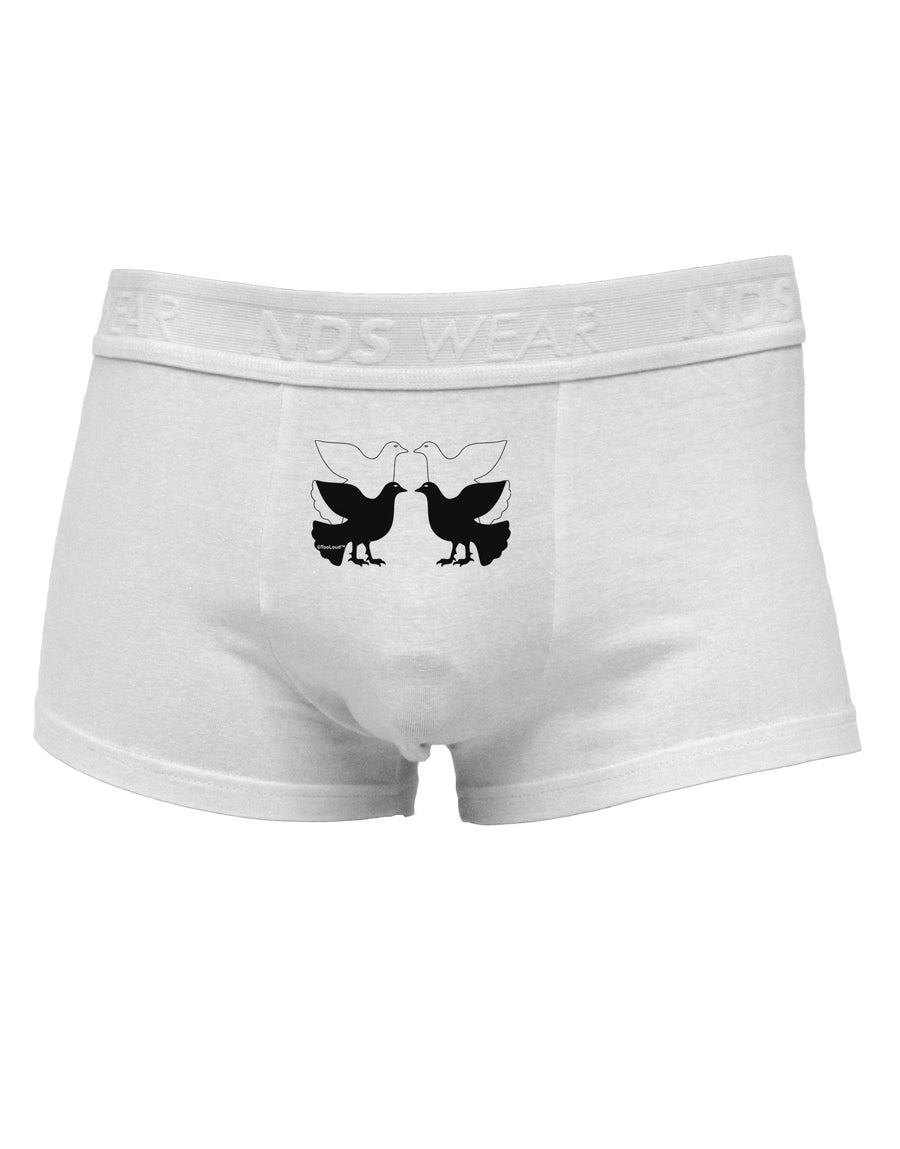 Four Calling Birds Mens Cotton Trunk Underwear-Men's Trunk Underwear-NDS Wear-White-Small-Davson Sales