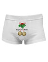 Jingle My Bells Mens Cotton Trunk Underwear-Men's Trunk Underwear-NDS Wear-White-Small-Davson Sales