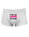 Stand For Love Pink Mens Cotton Trunk Underwear-Men's Trunk Underwear-NDS Wear-White-Small-Davson Sales