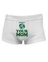 Respect Your Mom - Mother Earth Design - Color Mens Cotton Trunk Underwear-Men's Trunk Underwear-NDS Wear-White-Small-Davson Sales