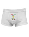 Christmas Candle with Text Mens Cotton Trunk Underwear-Men's Trunk Underwear-NDS Wear-White-Small-Davson Sales