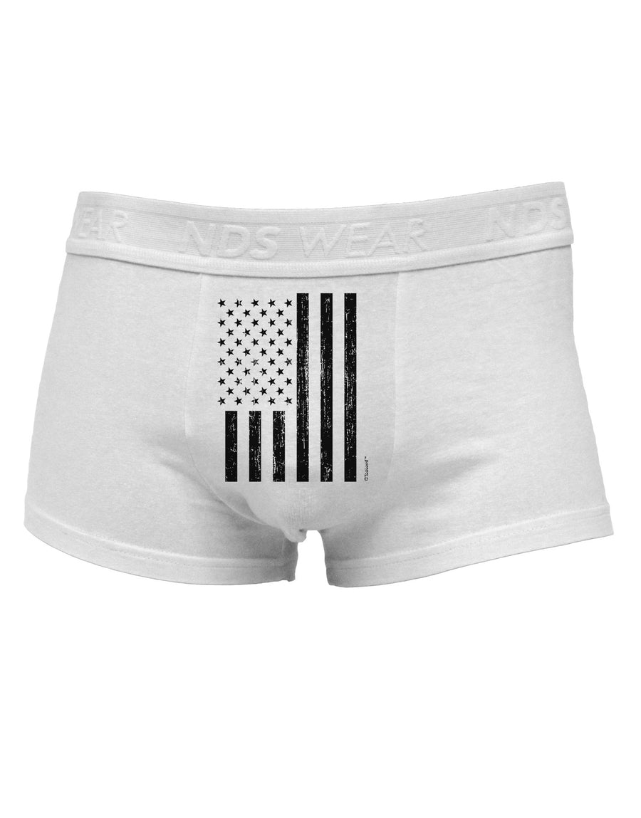 Stamp Style American Flag - Distressed Mens Cotton Trunk Underwear by TooLoud-Men's Trunk Underwear-NDS Wear-White-Small-Davson Sales