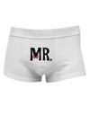 Matching Mr and Mrs Design - Mr Bow TieMens Cotton Trunk Underwear by TooLoud-Men's Trunk Underwear-TooLoud-White-Small-Davson Sales