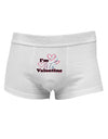 I'm HIS Valentine Mens Cotton Trunk Underwear-Men's Trunk Underwear-NDS Wear-White-Small-Davson Sales