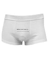 TooLoud Custom Before I Die Mens Cotton Trunk Underwear-Men's Trunk Underwear-NDS Wear-White-Small-Davson Sales