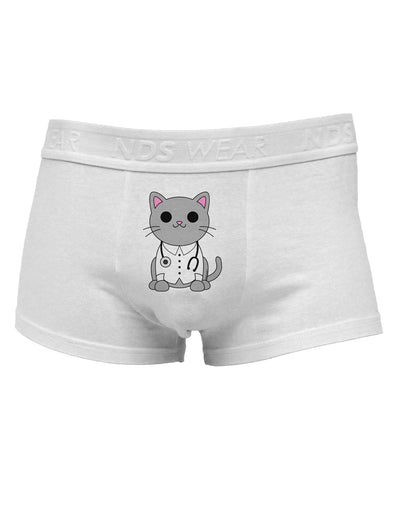 Dr Cat MD - Cute Cat DesignMens Cotton Trunk Underwear by TooLoud-Men's Trunk Underwear-NDS Wear-White-Small-Davson Sales