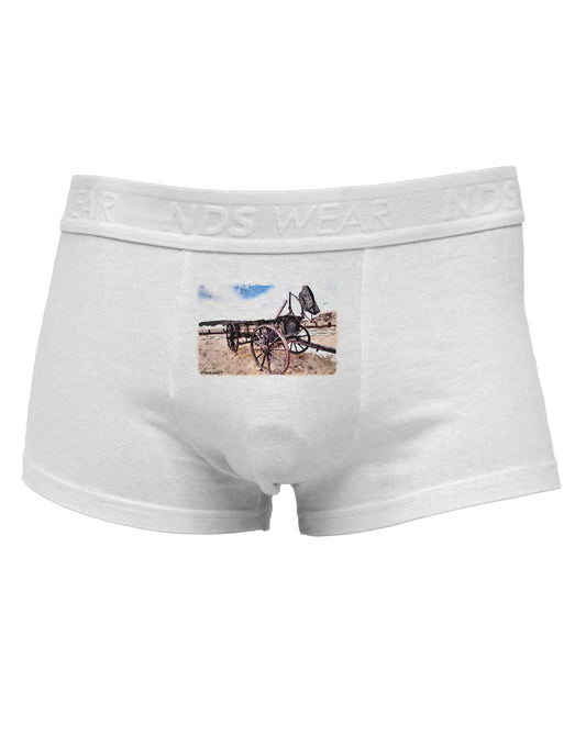 Antique Vehicle Mens Cotton Trunk Underwear-Men's Trunk Underwear-NDS Wear-White-Small-Davson Sales