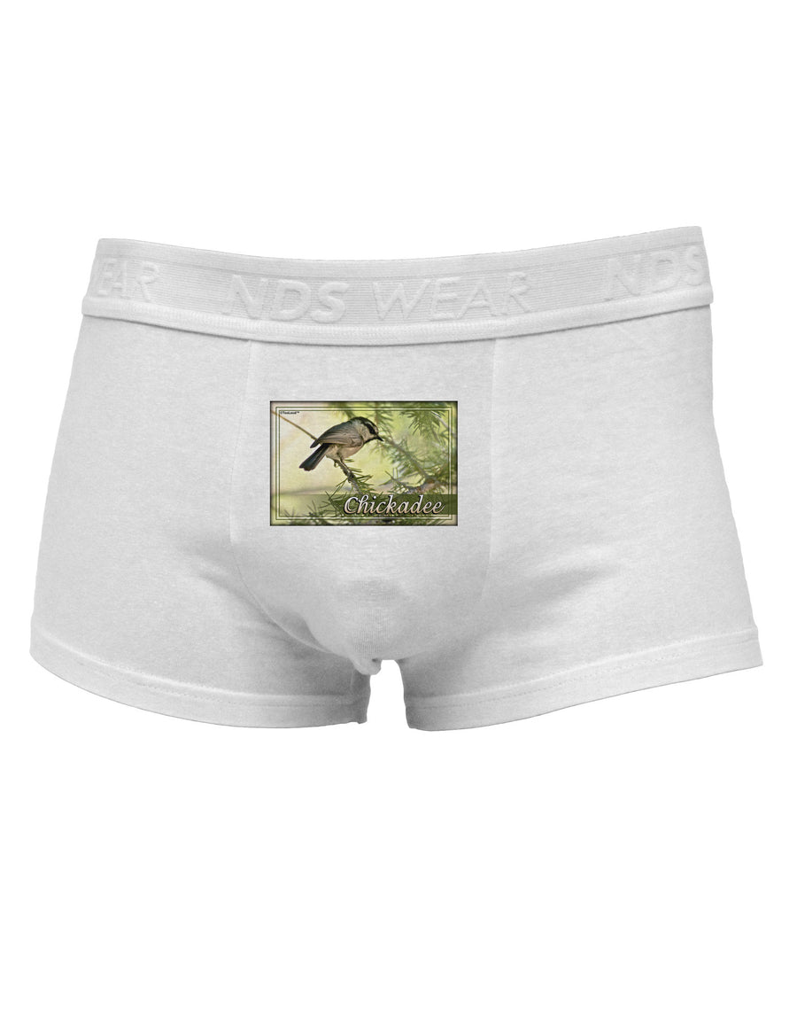 CO Chickadee with Text Mens Cotton Trunk Underwear-Men's Trunk Underwear-NDS Wear-White-Small-Davson Sales