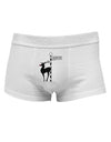 Rudolf the Ratchet Reindeer Mens Cotton Trunk Underwear-Men's Trunk Underwear-NDS Wear-White-Small-Davson Sales