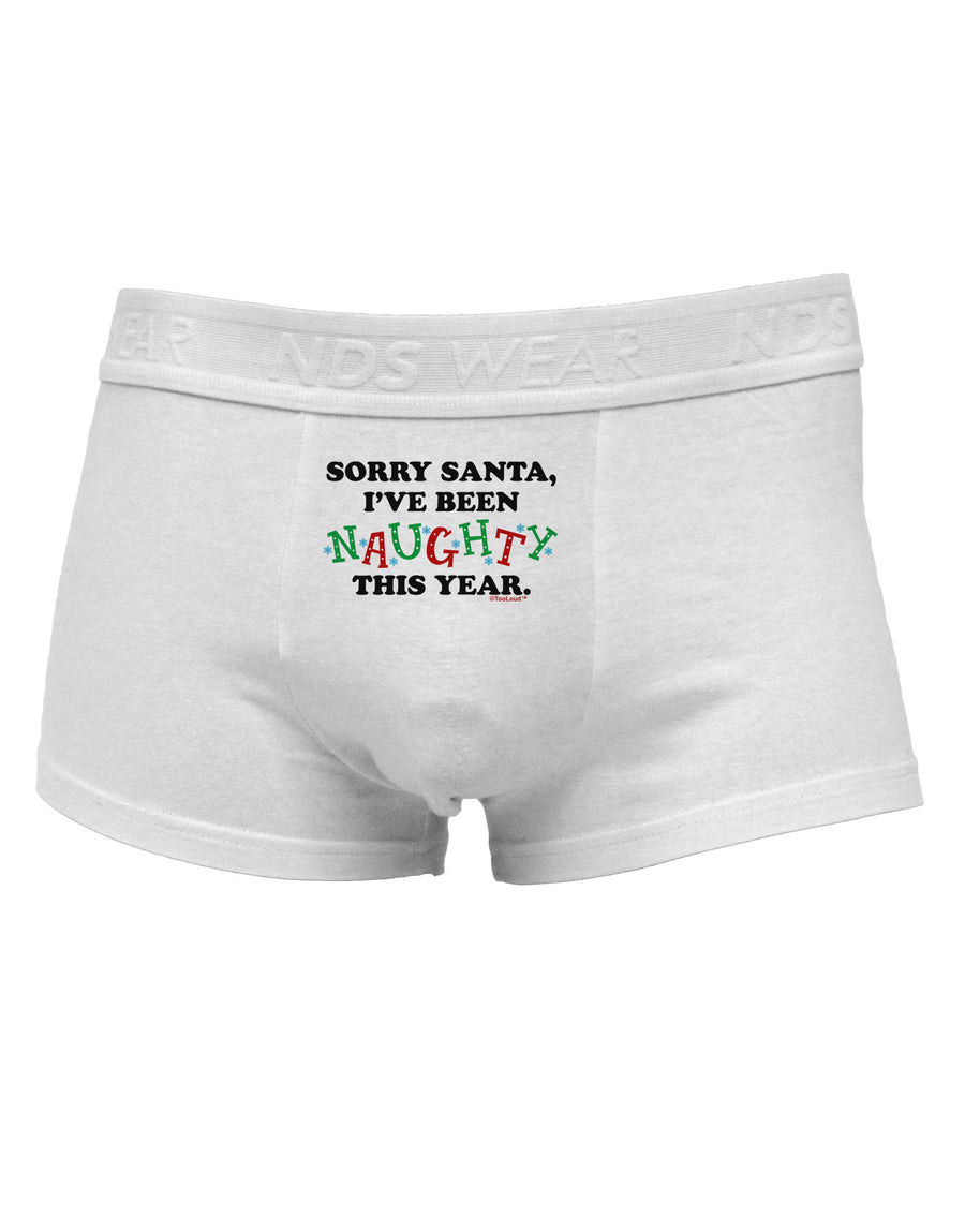 I've Been Naughty This Year Mens Cotton Trunk Underwear-Men's Trunk Underwear-NDS Wear-White-Small-Davson Sales