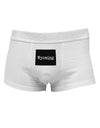 TooLoud Wyoming - United States Shape Mens Cotton Trunk Underwear-Men's Trunk Underwear-NDS Wear-White-Small-Davson Sales