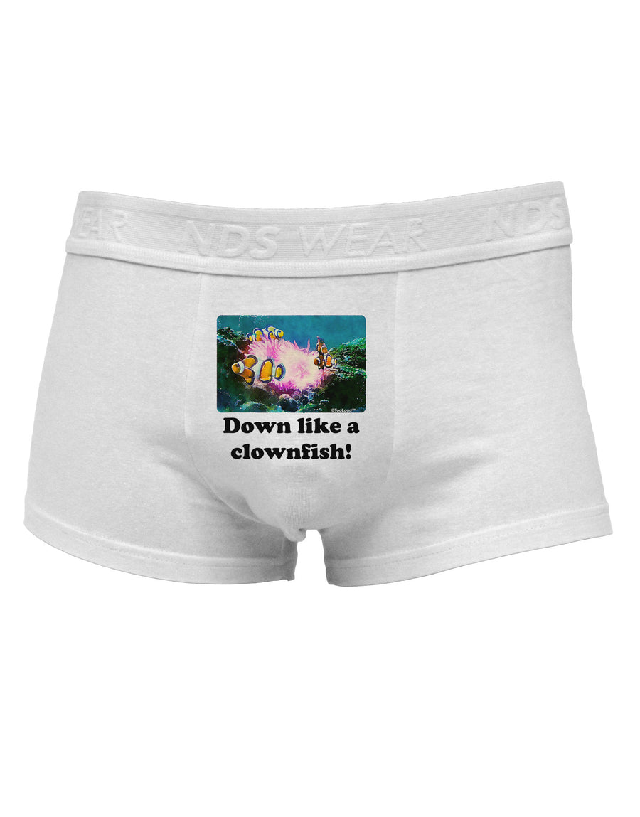 Down Like A Clownfish Mens Cotton Trunk Underwear-Men's Trunk Underwear-NDS Wear-White-Small-Davson Sales