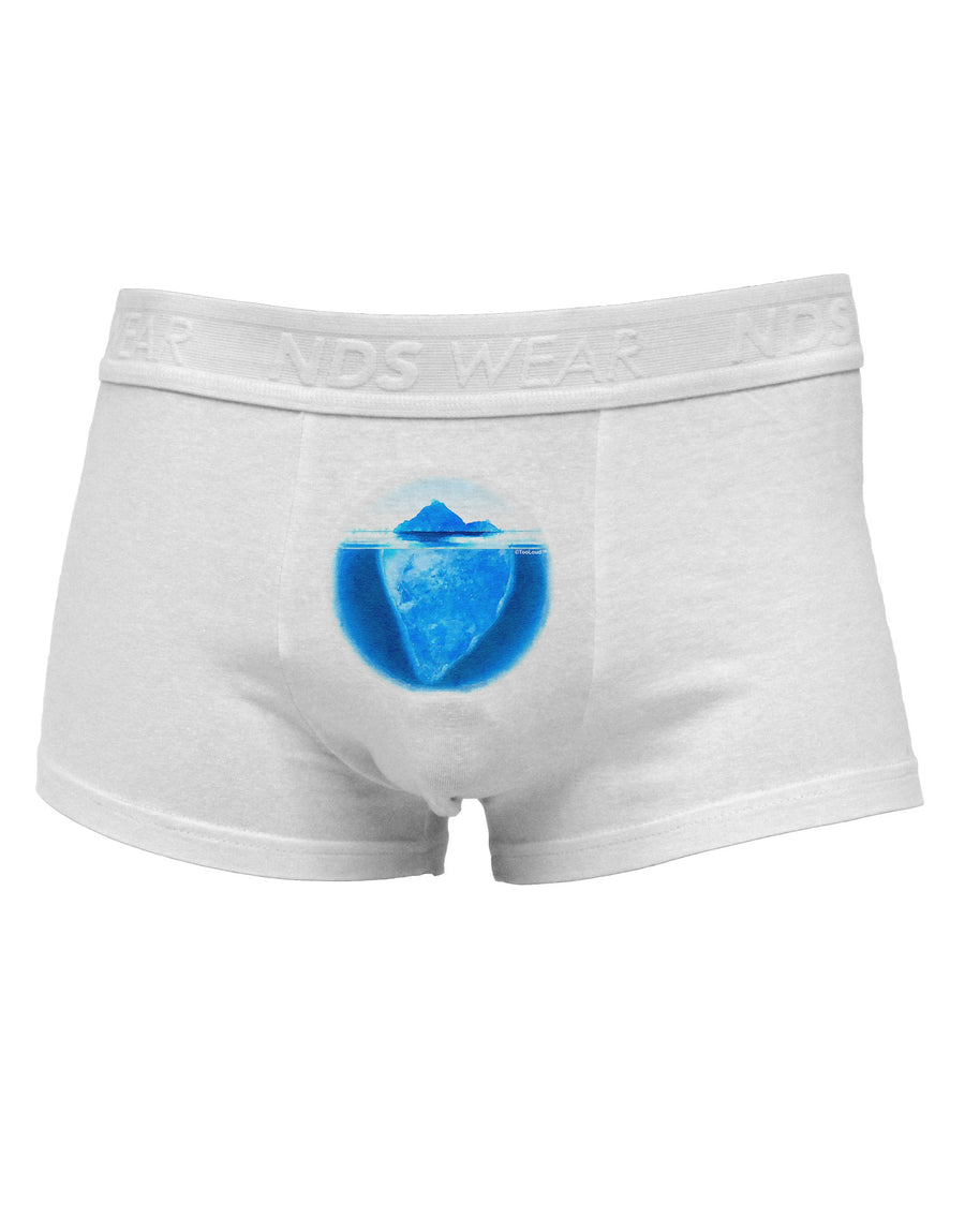 Iceberg Watercolor Mens Cotton Trunk Underwear-Men's Trunk Underwear-NDS Wear-White-Small-Davson Sales