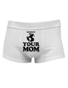Respect Your Mom - Mother Earth Design Mens Cotton Trunk Underwear-Men's Trunk Underwear-NDS Wear-White-Small-Davson Sales
