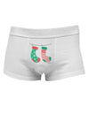 Cute Mr and Mr Christmas Couple StockingsMens Cotton Trunk Underwear by TooLoud-Men's Trunk Underwear-NDS Wear-White-Small-Davson Sales