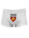 Tacos before Vatos Mens Cotton Trunk Underwear-Men's Trunk Underwear-NDS Wear-White-Small-Davson Sales