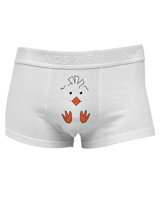 Cute Easter Chick Face Mens Cotton Trunk Underwear-Men's Trunk Underwear-NDS Wear-White-Small-Davson Sales