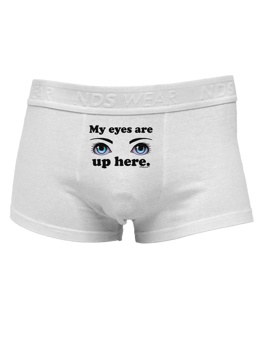 Eye Up Here Mens Cotton Trunk Underwear-Men's Trunk Underwear-NDS Wear-White-Small-Davson Sales